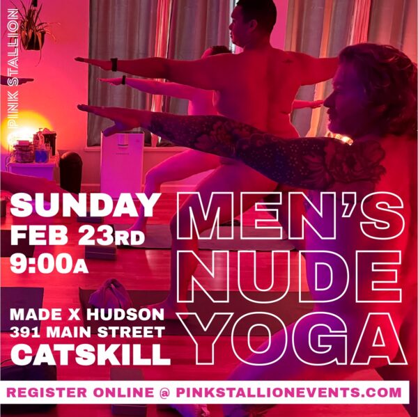 Men’s Nude Yoga – Sunday February 23, 2025 (Catskill)