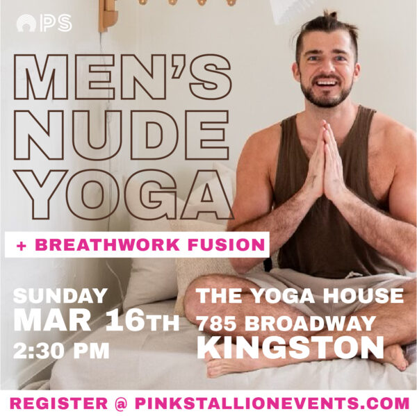 Men’s Nude Yoga & Breathwork Fusion – Sunday March 16, 2025 (Kingston)